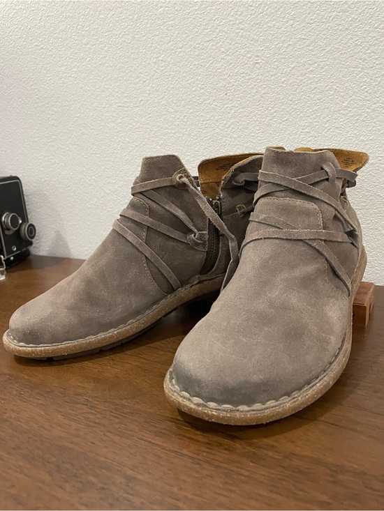 Born Shoes - Women’s BORN Tarkiln Leather Ankle Boots Dark Grey Size 9 ⭐️ NEW w/o box